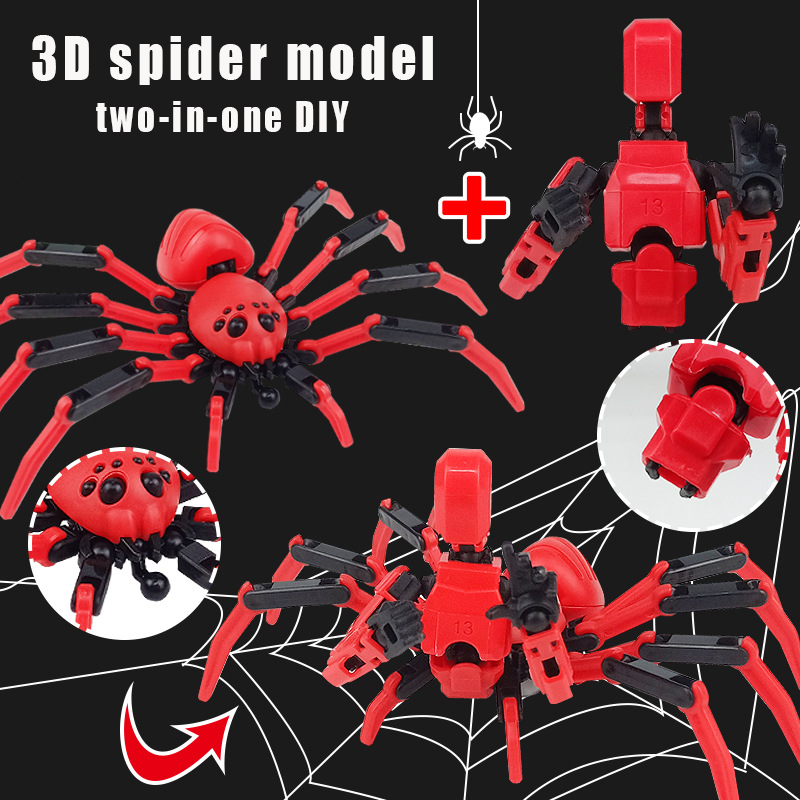 3d joint mobilitiy spider รุ่น T13 Dummy Lucky 13 Action Figure,ฟรีประกอบของเล่นสําหรับชาย,DIY ของขวัญ