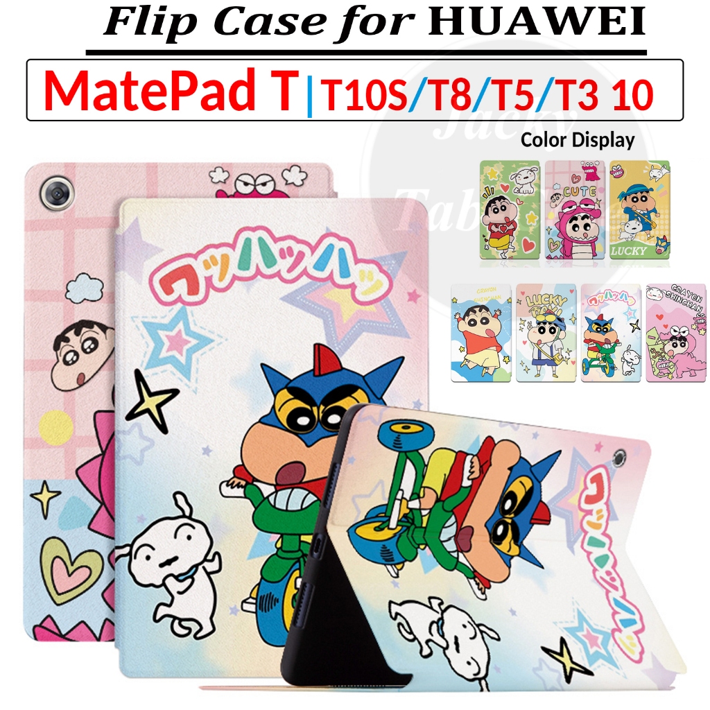 สําหรับ HUAWEI MatePad T 10S T8 T10S T10 MediaPad T3 T5 10.1 9.7 9.6 8 นิ้ว Lucky Crayon เด็กน่ารักส