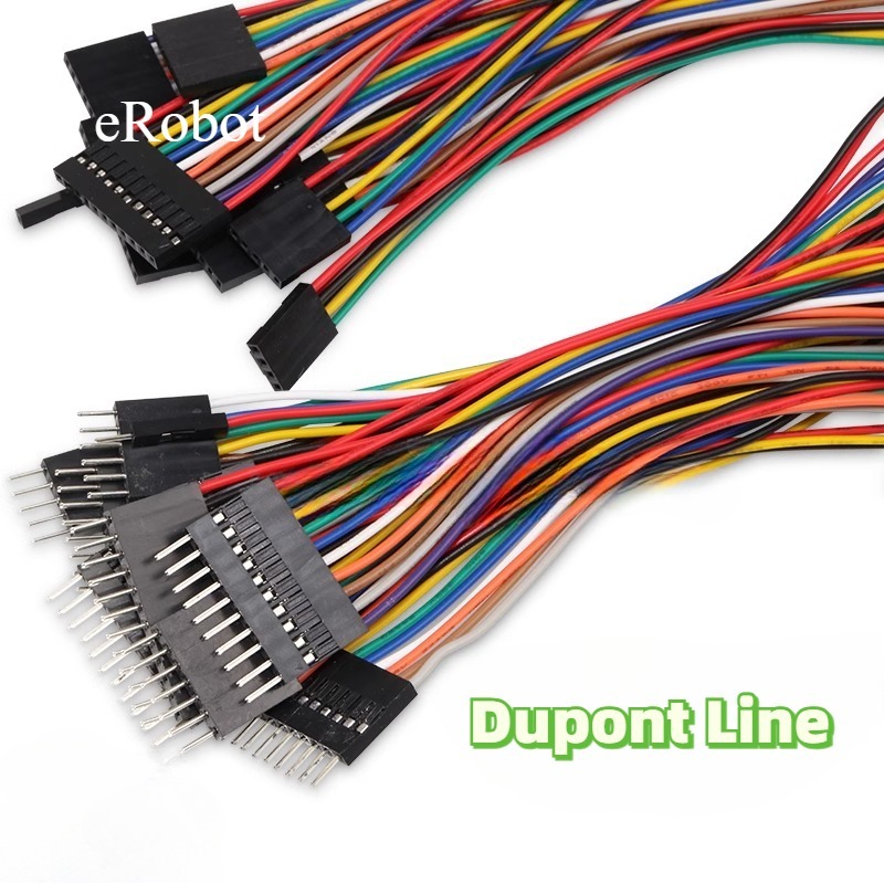 10 ชิ้น Dupont Line Single แถวสี terminal การเชื่อมต่อลวด 2Pin 3Pin 4Pin 5Pin 6Pin ชายหญิง 10 ซม./20 ซม.2.54 มม.Dupont Jumper สายลวด