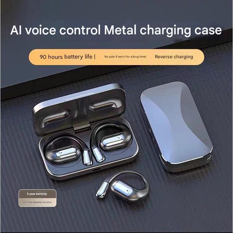 S911 OWS ชุดหูฟังบลูทูธเปิดสมาร์ท AI ชุดหูฟังเสียงชุดหูฟังบลูทูธโลหะทั้งหมดชุดหูฟังอายุการใช้งานแบตเ