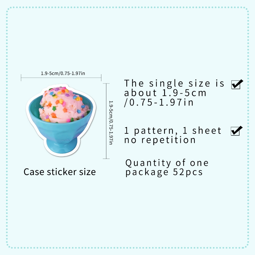 52 ชิ้น อิน สไตล์สีฟ้าสีชมพูดาวหมีน่ารักสติกเกอร์สําหรับ ทําเอง เคสโทรศัพท์แล็ปท็อปหมวกกันน็อครถ กราฟฟิตี กันน้ําตกแต่งของขวัญ - รูปที่ 5