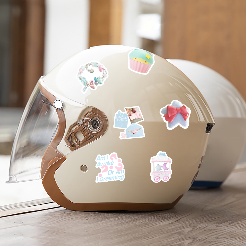 52 ชิ้น อิน สไตล์สีฟ้าสีชมพูดาวหมีน่ารักสติกเกอร์สําหรับ ทําเอง เคสโทรศัพท์แล็ปท็อปหมวกกันน็อครถ กราฟฟิตี กันน้ําตกแต่งของขวัญ - รูปที่ 6