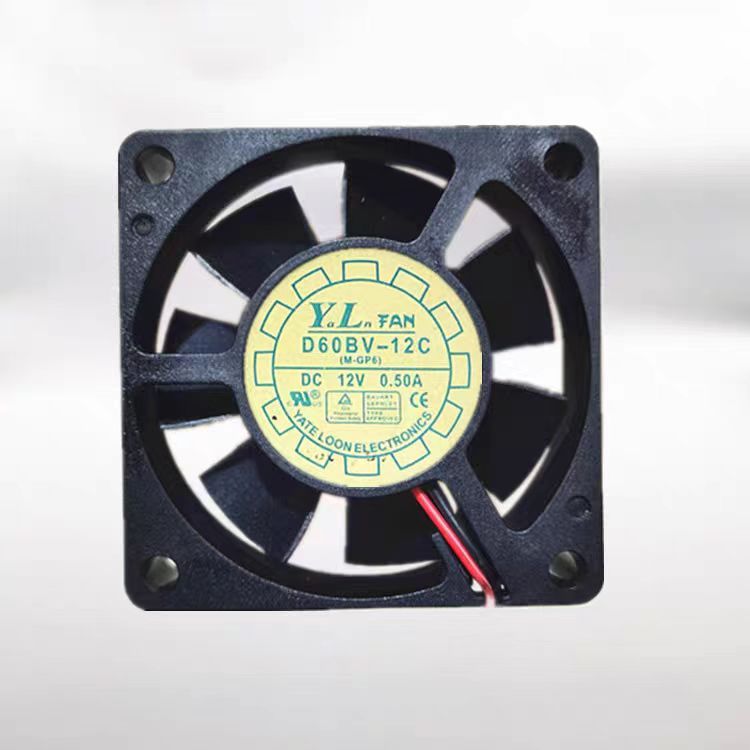 Yuelun/YL D60BV-12C 12V 0.50A 6020 6CM พัดลมระบายความร้อนพลังงานปริมาณอากาศสูง