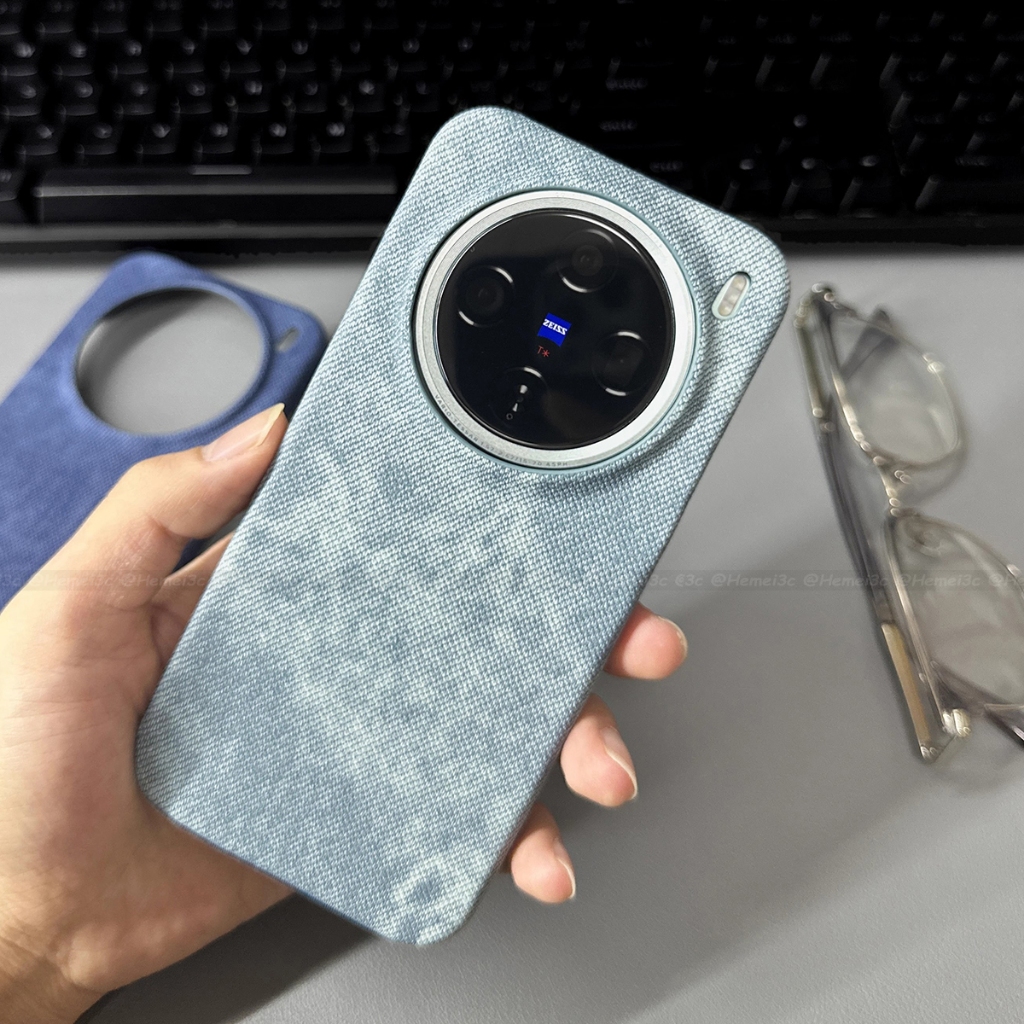 สําหรับ Vivo X200 X200s Pro Mini Ultra Casing Denim Fabric Hard Phone Case Cover