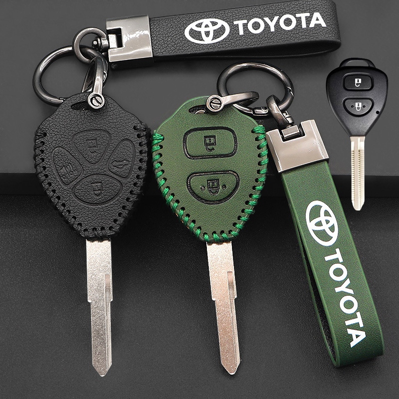 เคสกุญแจรถยนต์ Toyota 2 ปุ่มเข้ากันได้กับ Toyota vigo/fortuner/vios/yaris/camry Key Cover พวงกุญแจ