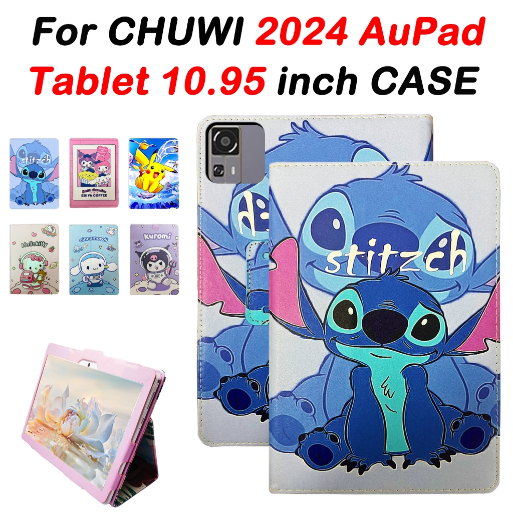สําหรับ CHUWI 2024 แท็บเล็ต AuPad 10.95 นิ้ว FHD+ แฟชั่นการ์ตูนหนัง Drop resistance ปลอก