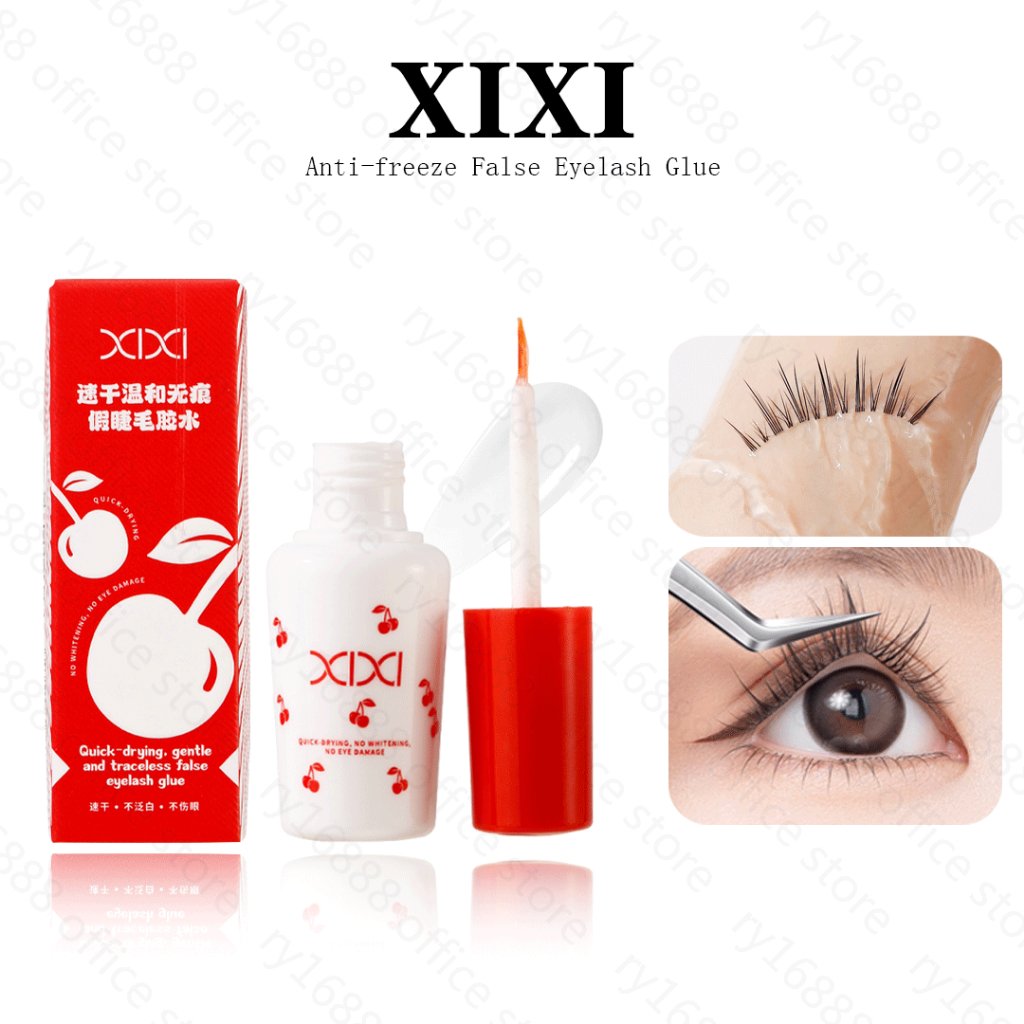 XIXIกาวติดขนตาปลอม 8ก อ่อนไม่ระคายเคืองความหนืดสูงแห้งเร็วโปร่งใสไม่มีร่องรอยกันน้ําเครื่องมือขนตาปลอม จีเจ-181