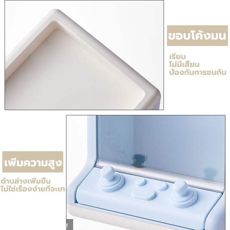 GREENIKA กล่องเก็บของ กล่องเก็บปากกา ที่ใส่ปากกา ที่เก็บของด้านหน้า สามารถวางตุ๊กตา อุปกรณ์เครื่องเขียน