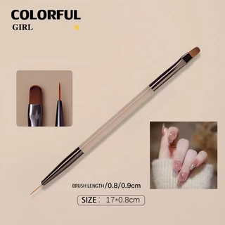 ชุดเซ็ต 9 ชิ้น อะคริลิคเล็บแปรง แปรงเล็บแปรงอะคริลิค Uv Gel Extension เครื่องมือ พู่กันไล่สี สําหรับตกแต่งเล็บ