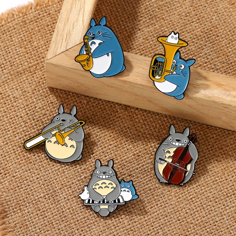 Hayao Miyazaki เข็มกลัด ลายการ์ตูนอนิเมะ My Neighbor Totoro น่ารัก เครื่องประดับ สําหรับเพื่อน