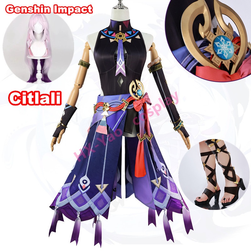 【HX-YAO】The Great Witch Citlali cos Genshin Impact Priest คอสเพลย์เกมอะนิเมะเครื่องแต่งกายเสื้อผ้าผู้หญิง