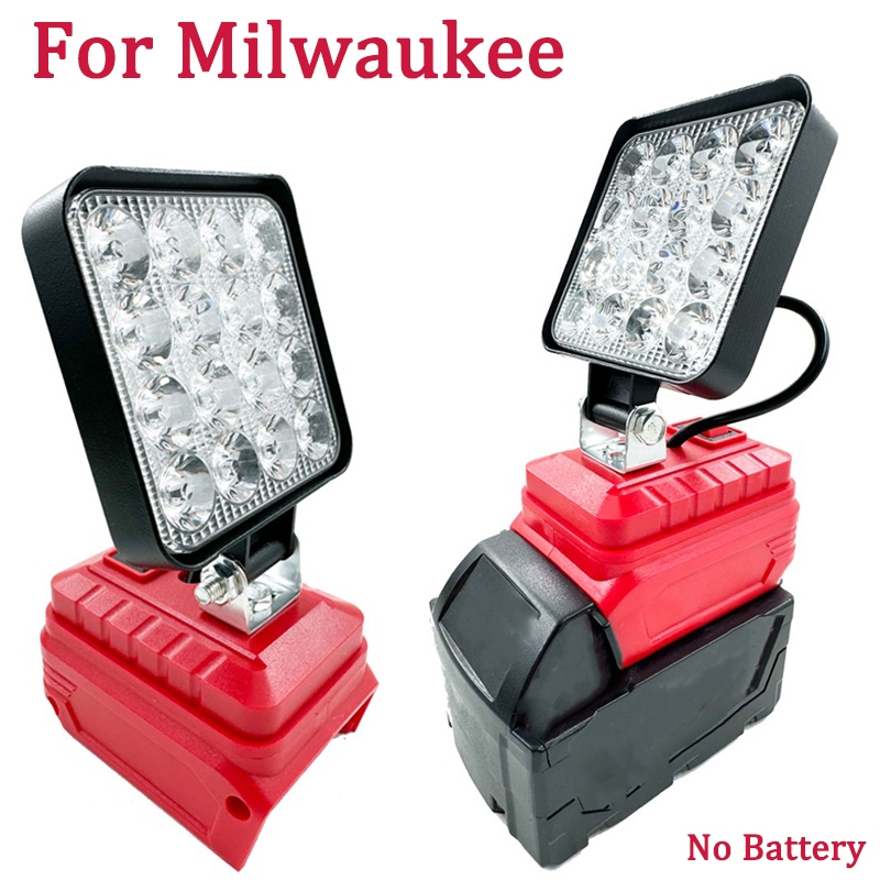 Camping LED ทํางานเครื่องมือโคมไฟสําหรับ Milwaukee 18V Li-ion แบตเตอรี่ 3/4 นิ้วไฟฉายไร้สาย Spotlight ไฟฉุกเฉิน