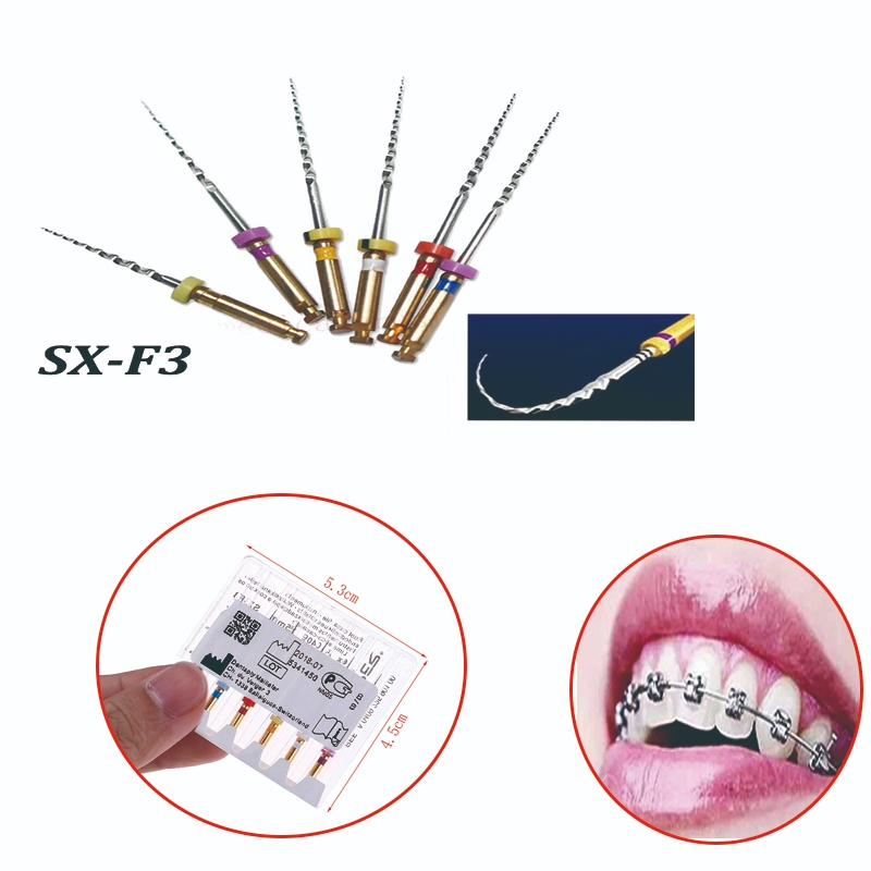 6 ชิ้นทันตกรรม Endo Root ไฟล์ Canal Extender Burs ใช้โรตารีไฟล์ Endondotic Root Canal อุปกรณ์ทันตแพท