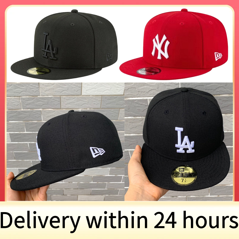 【xuezd.th】หมวกแก๊ป Mlb La Fitted Cap Dodgers Los Angeles สีน้ําเงินเข้ม สไตล์ฮิปฮอป