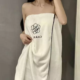 ผ้าขนหนูอาบน้ํา ดอกเคมีเลีย ผู้หญิงสไตล์ใหม่สามารถสวมใส่ที่บ้านสวมใส่ชุดสามชิ้นหมวกผมแห้งน่ารักเสื่อผ้าขนหนูอาบน้ํากระโปรงอาบน้ําผ้าขนหนูหมวกสามช ชุด 3 ชิ้น เสื้อคลุมอาบน้ำ ผ้าเช็ดตัว Women Girl Towel Cute