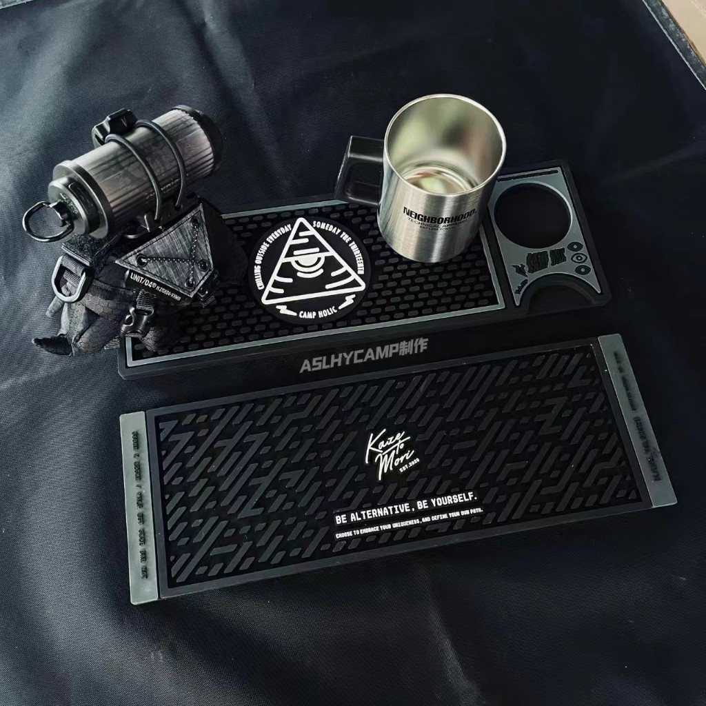 Devise works Rubber Bar Mat Camp holic someday the Thirteen Semi-Unit Camping Desktop Mat Angel Eye 