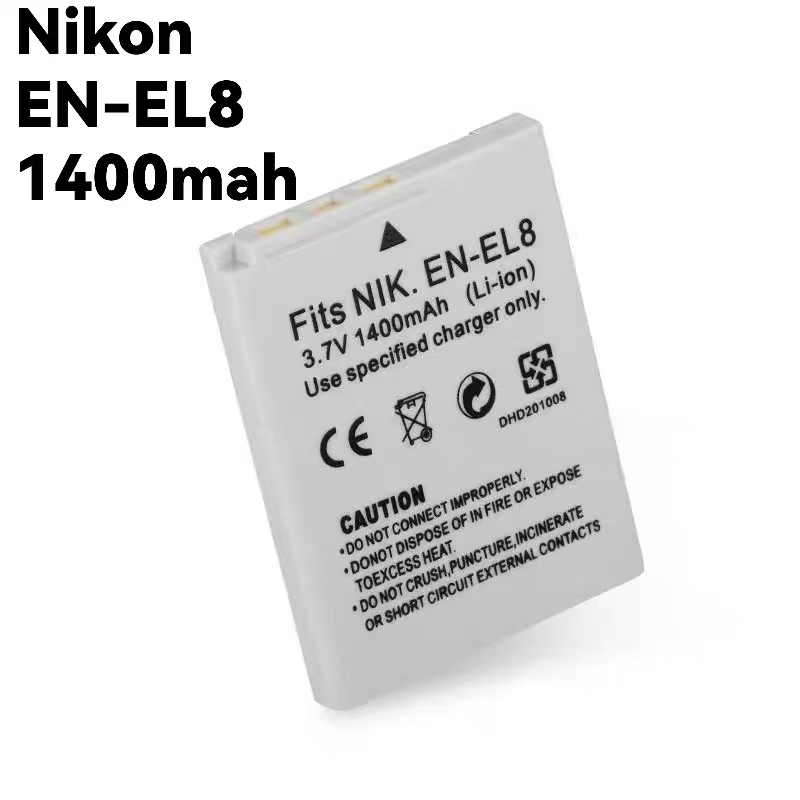 Nikon EN-EL8 เครื่องชาร์จแบตเตอรี่กล้องและแบตเตอรี่