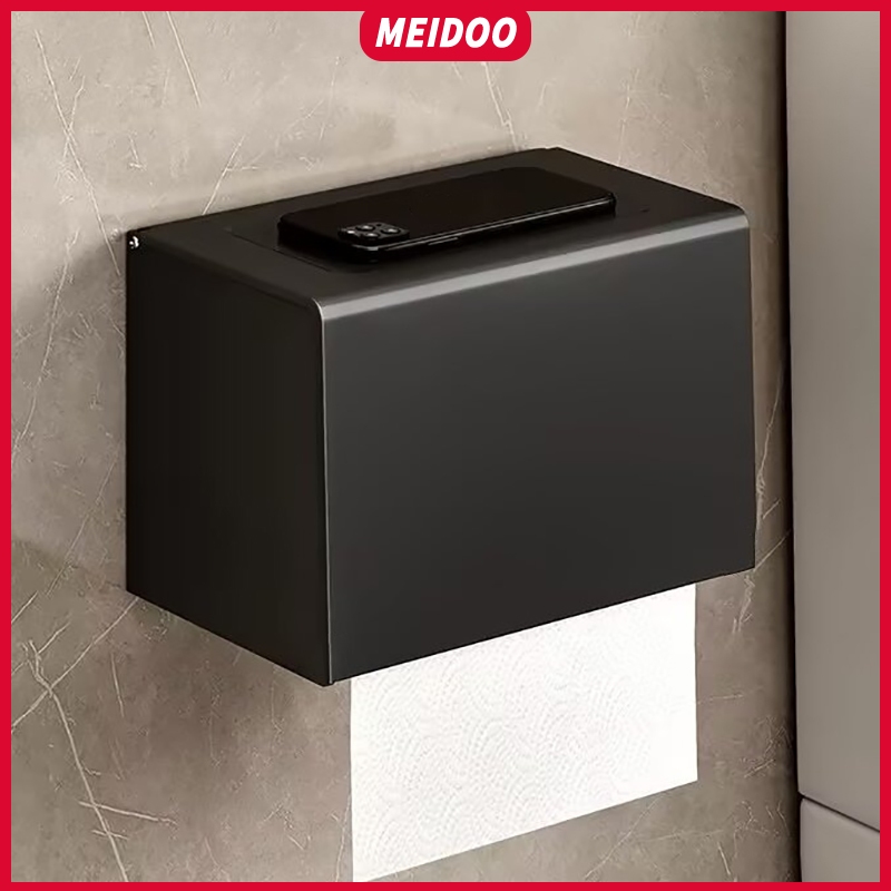ที่ใส่กระดาษทิชชู่ห้องน้ำ Meidoo แบบติดผนัง รองรับน้ำหนักได้ดี กันน้ำและกันสนิม