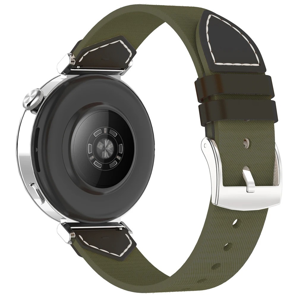 18 มม.Quick Release สายนาฬิกาไนลอนสําหรับ Garmin Venu 2S / Venu 3S / Vivoactive 4S / Vivomove 3S, ทอผ้าใบนุ่มแห้งเร็วผู้หญิงสายรัดข้อมือสําหรับ Forerunner 255s/265S
