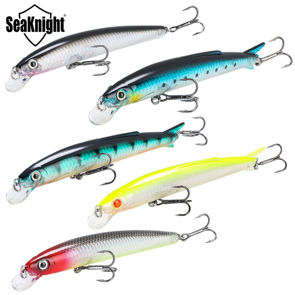 SeaKnight SK005 Minnow 13 กรัม 11 ซม. เหยื่อนิวมินโน่วสำหรับตกปลาคาร์พและปลาชนิดอื่นๆ ในทะเล แม่น้ำ และบึง