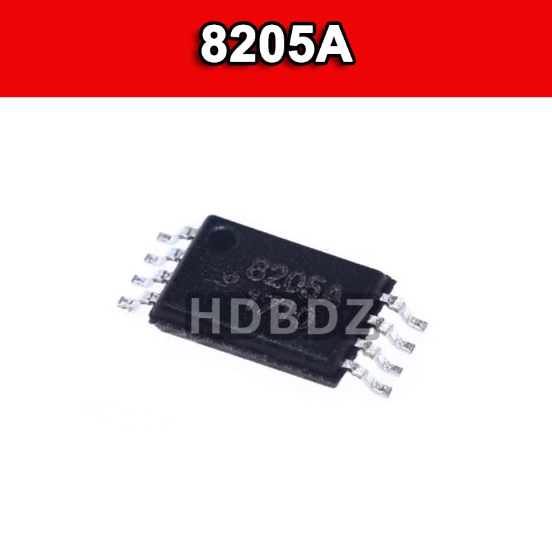 10~50pcs 8205A TSSOP8 แบตเตอรี่ลิเธียมชิปป้องกัน IC SMD