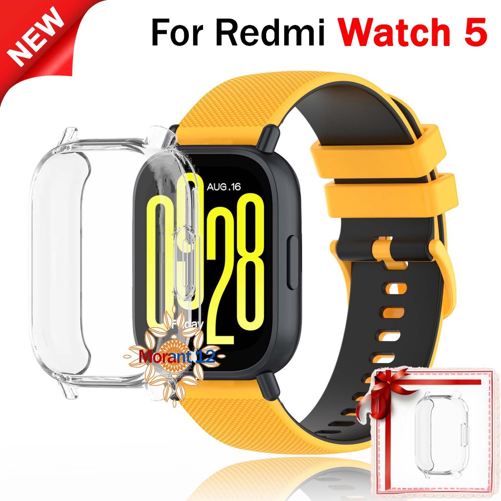 [ฟรีกรณี]สายซิลิโคนแบบสปอร์ตสําหรับ เรดมี่ ดู 5 คล่องแคล่ว & 5 เล็กน้อย เต็มนุ่ม ทีพียู ป้องกันหน้าจอปกเชลล์อุปกรณ์เสริมฟิล์มป้องกันนุ่มอุปก