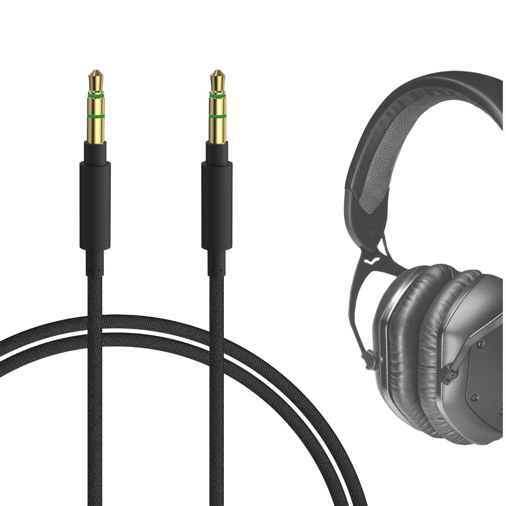 Geekria สายสัญญาณเสียงสเตอริโอ ไนล่อนถัก 3.5 มม. 4 ฟุต 1.2 เมตร แบบเปลี่ยน สําหรับ V-MODA Crossfade 