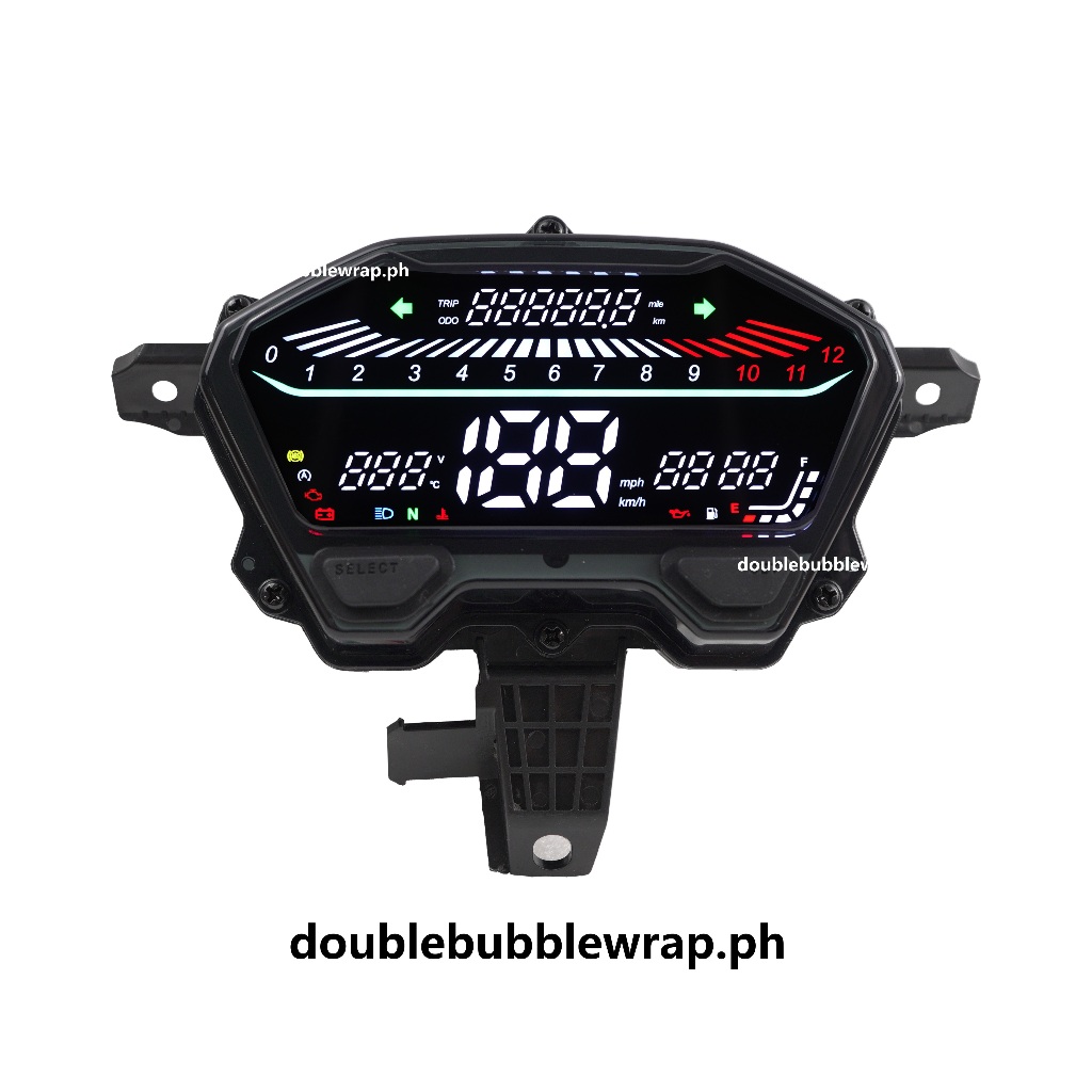 สําหรับ Honda Click125i v2/v3 Click150 Click160 สีขาว LED Full Digital Speedometer LED Digital Tachometer