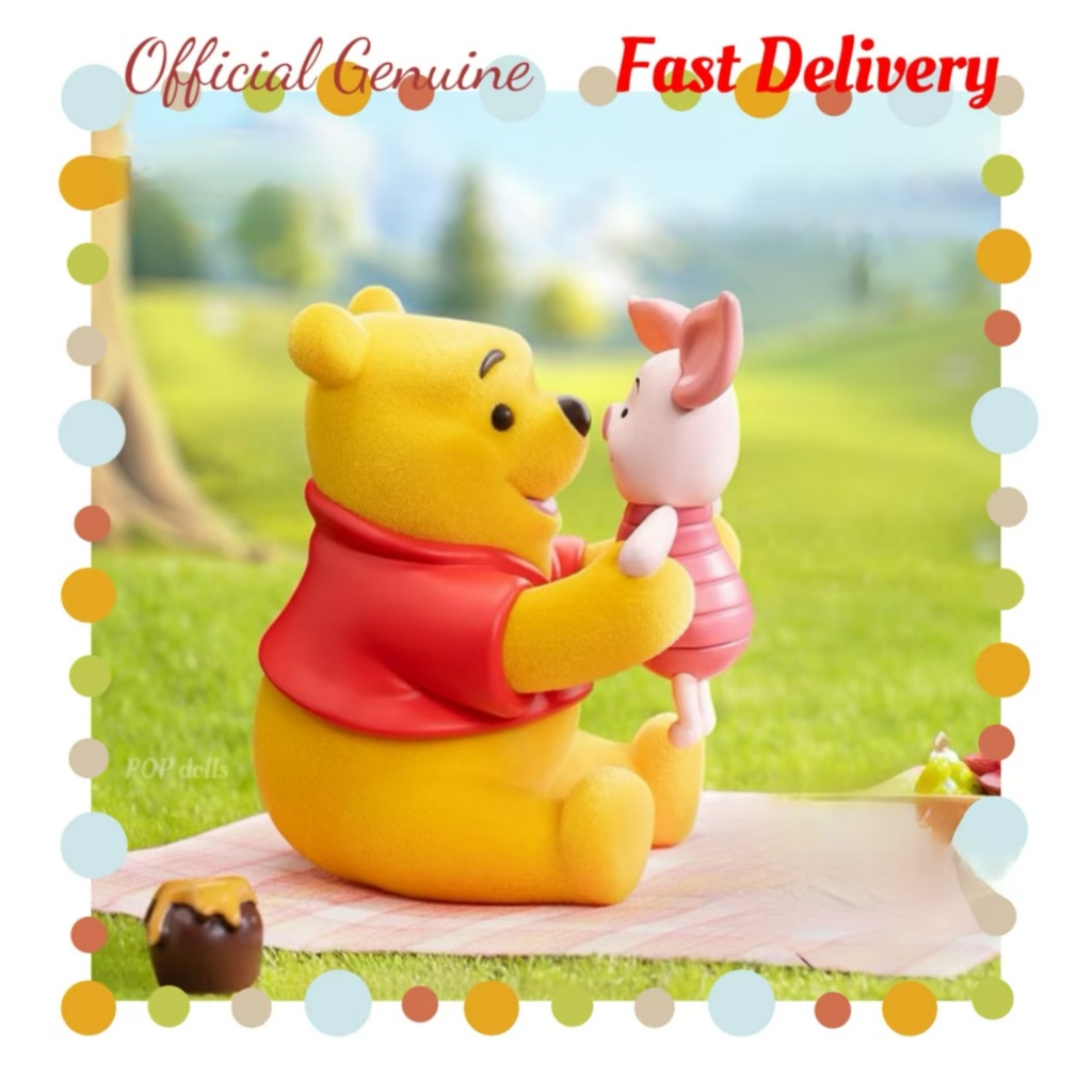 ของแท้ Disney carefree Winnie the Pooh series กล่องตาบอดของเล่นของขวัญเครื่องประดับ