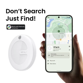 Mili MiTag Go GPS ติดตามบลูทูธสําหรับ Android Keys Finder และตัวระบุตําแหน่งสัตว์เลี้ยงทํางานร่วมกับ Google ค้นหาอุปกรณ์ของฉัน