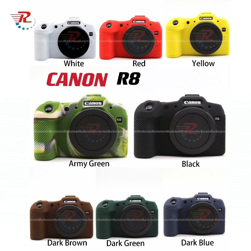 Canon EOS R8 ยางซิลิโคนอ่อนกล้องเคสสําหรับ Canon EOS R8