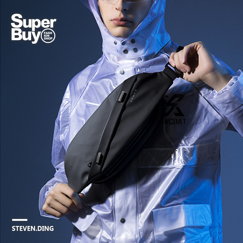 กระเป๋าสะพายข้างความจุขนาดใหญ่ /BANGE กระเป๋าคาดหน้าอกกันน้ํา /Sling Bag /Unisex /Porch bag