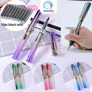 Simple Fountain Pen Replaceable Ink Calligraphy Practice Pen Stationery School Supplies Writing