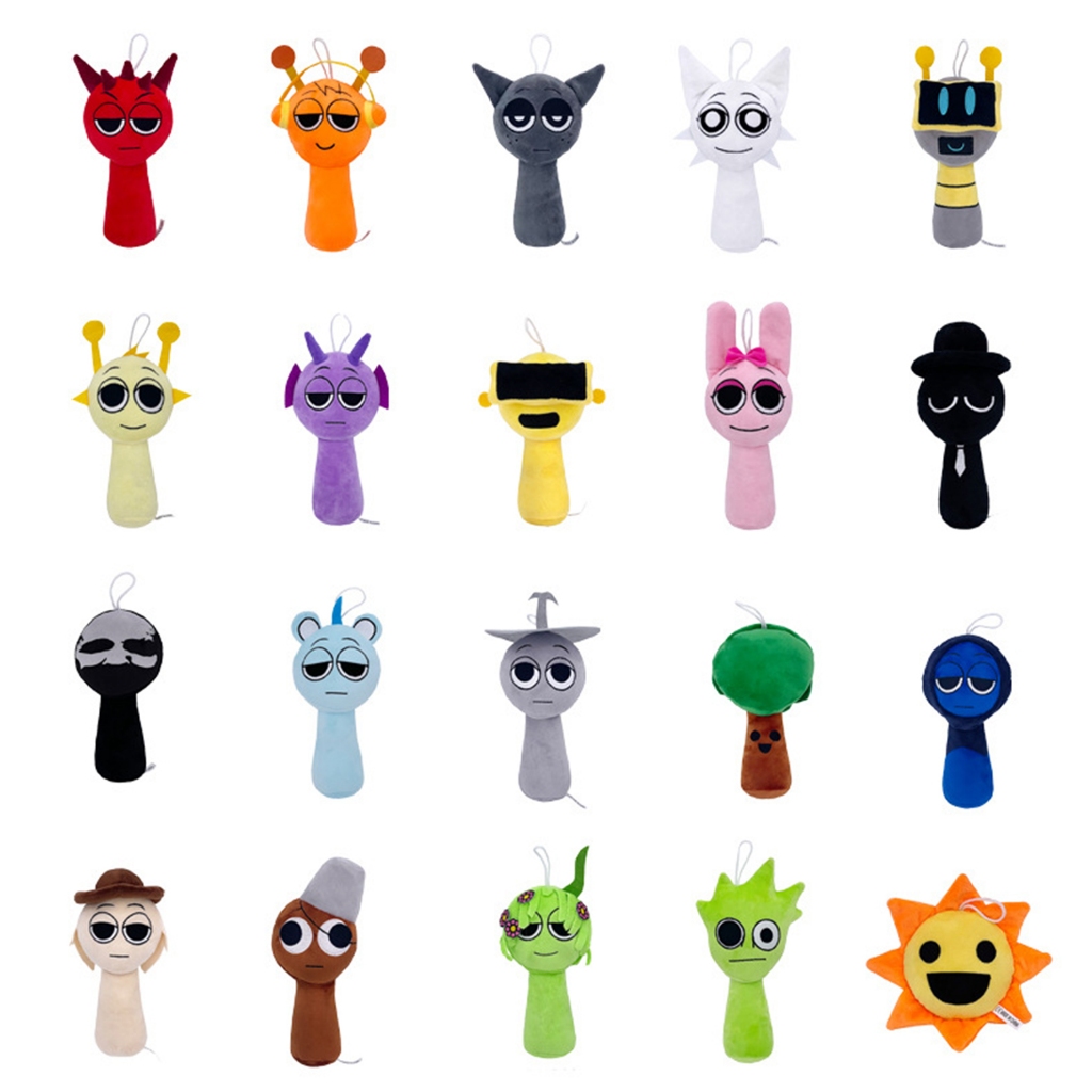 Sprunki การ์ตูนตุ๊กตาตุ๊กตาของเล่นตุ๊กตาน่ารักน่ารักนุ่มสบาย Plushies หมอนตุ๊กตาตุ๊กตาสําหรับเด็กและผู้ใหญ่กอด Plush ของเล่น