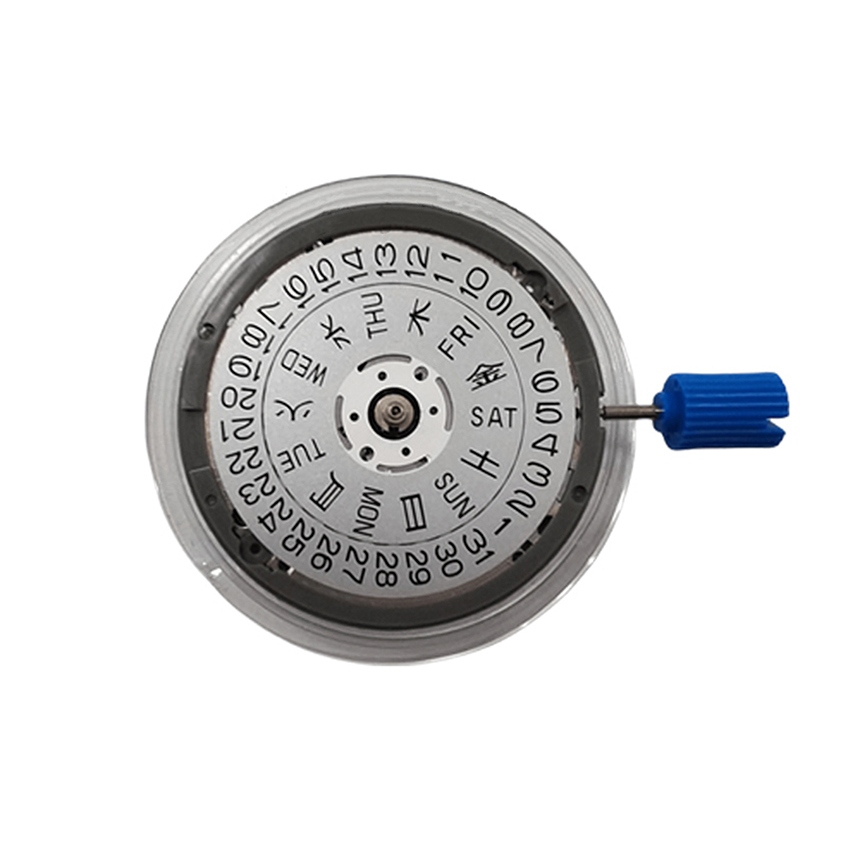 อัตโนมัติ NH36 Mechanical Movement NH36A Double Calendar Movement Replacement 4R36/7S36