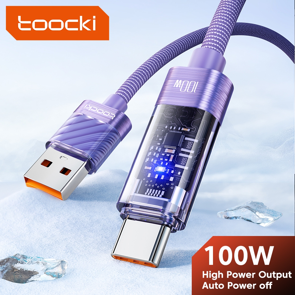 Toocki 100W USB Type C สายปิดอัตโนมัติ LED แสดงสถานะ Fast รูปที่ 2