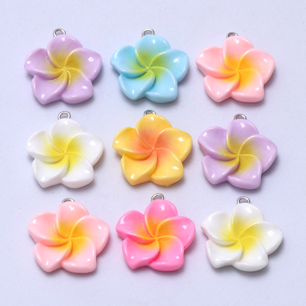 4 ชิ้นดอกไม้เรซิ่นจี้โซ่คีย์ผลการค้นหา Kawaii Charms Diy เครื่องประดับทําอุปกรณ์เสริม