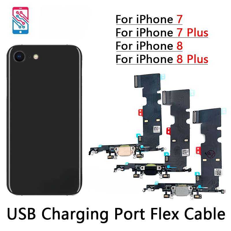 สายชาร์จ USB บอร์ด Flex Port สําหรับ iPhone 7 7 Plus / 8 8 Plus แท่นชาร์จพอร์ตขั้วต่อ Charger แผง Fl