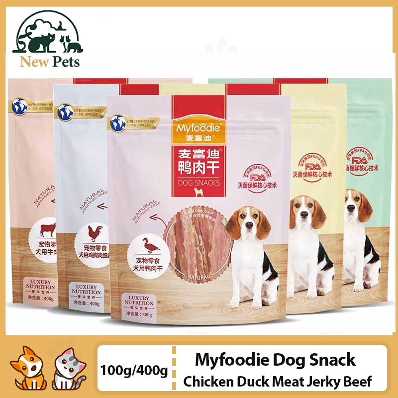 Myfoodie Dog Snack Chicken Duck Meat Jerky Beef Stick ทุกขนาดขนมรางวัลการฝึกอบรม