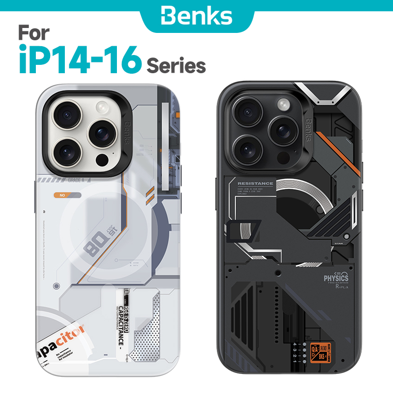 [Benks Official] Benks เคสโทรศัพท์มุมมองแม่เหล็กสําหรับIPhone 16 15 Pro Max TPU Soft Frame Drop Shock Absorptionฝาครอบป้องกัน