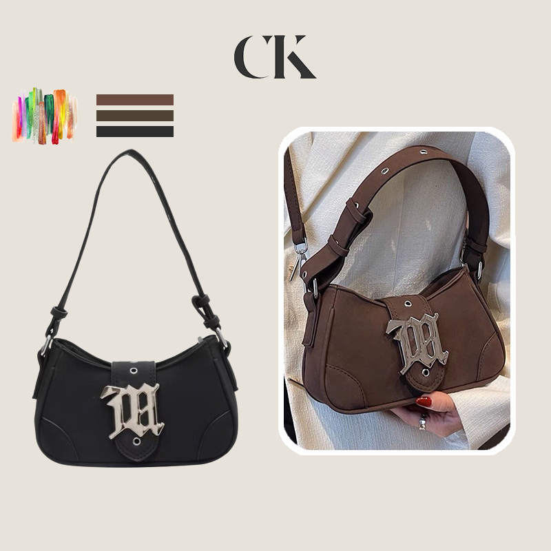 CINVAI&KROZE กระเป๋าถือหนังนิ่มสไตล์วินเทจสไตล์ฝรั่งเศสใหม่ Millennium Spice Girl Messenger Bag
