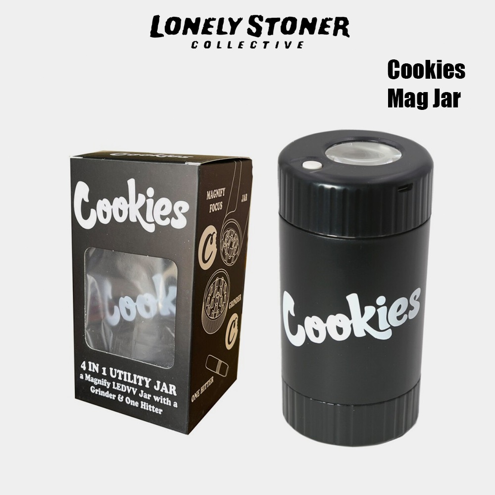 โถ Cookies Stash Mag Jar พร้อมเครื่องบด และ One Hitter