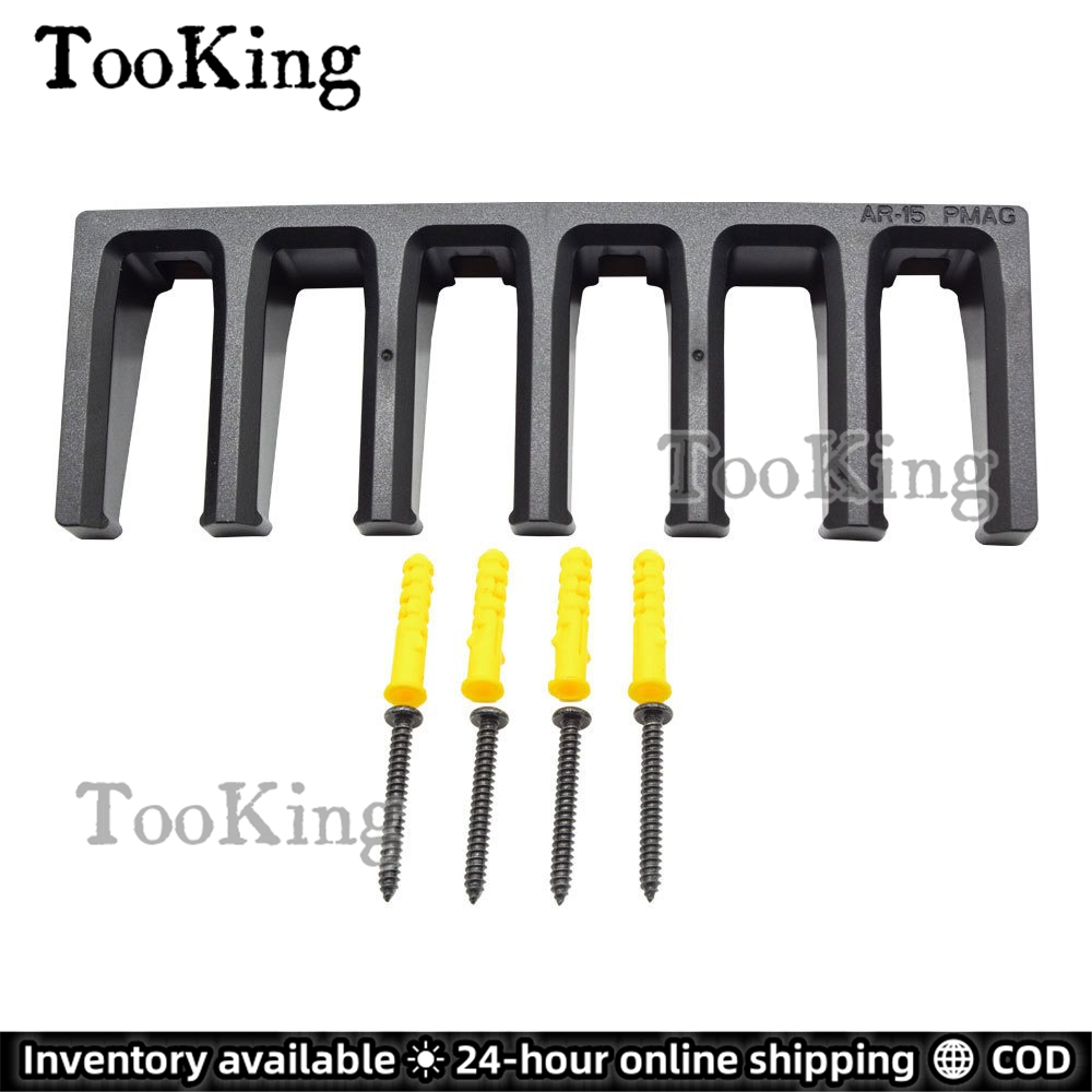 Tooking 1PC 25*8.8*4 ซม. 6 ช่องวงเล็บติดผนัง ABS มาตรฐานชั้นเก็บชั้นวางจอแสดงผล P/M/AG Wall Mount