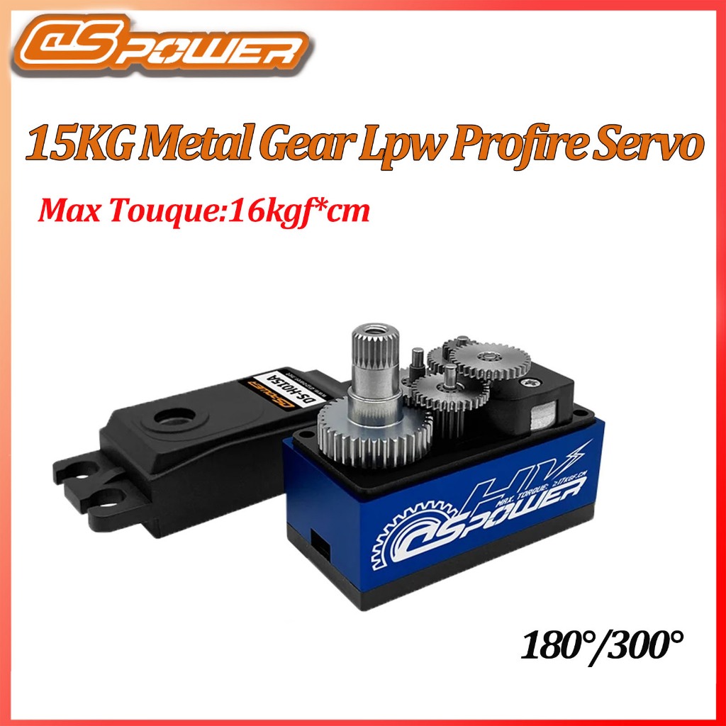 Dspower 15KG กันน้ําตอบสนองอย่างรวดเร็วเกียร์โลหะมาตรฐานดิจิตอลรายละเอียดต่ํา Servo สําหรับ 1:10 RC รถเครื่องบินหุ่นยนต์แขน Huina รถ