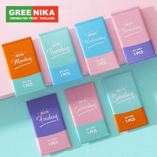GREENIKA ทิชชู่เปียก(วันนี้วันอะไร) แบบซอง แบบพกพา บรรจุแยกแ…