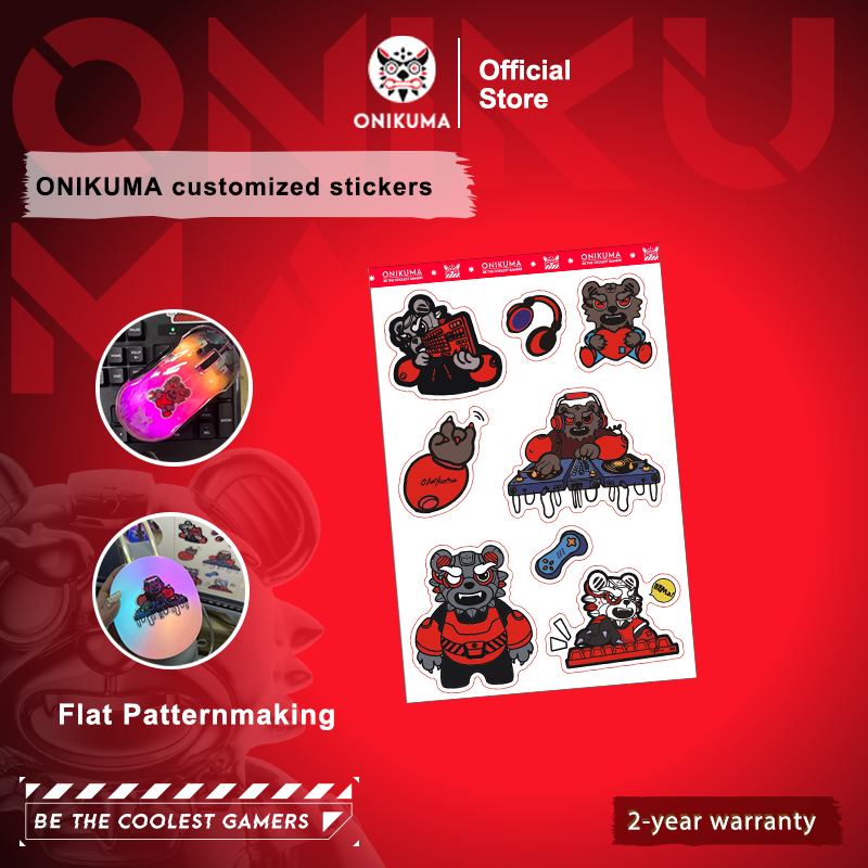 ONIKUMA Cute Cartoon Stickers Decorative Stationery