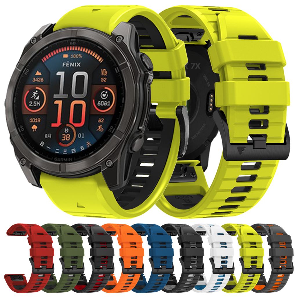 22 มม.26 มม.นาฬิกาสําหรับ Garmin Fenix 8 51 มม.47 มม.7 6 Pro 7 6 5 Fenix 7X 6X Pro 7X 6X 5XPlus Fore