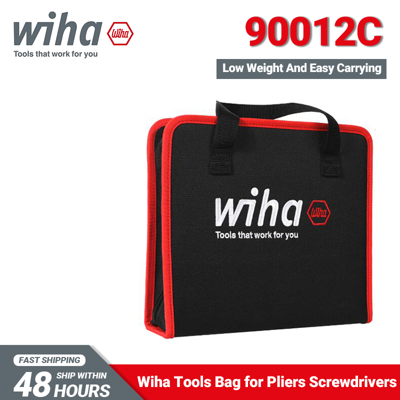 Wiha 90012C กระเป๋าเครื่องมือสําหรับคีมไขควงน้ําหนักต่ํากระเป๋าถือง่าย 550g