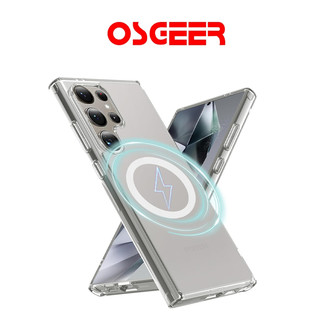 [osgeer]  เคสใสสําหรับSamsung S25ultra s25 s24 s22 s23 เคสโทรศัพท์แม่เหล็กเพื่อป้องกันรอยขีดข่วน เคส s23 ultra เคสใสซัมซุง เคสซัมซุงแม่เหล็ก