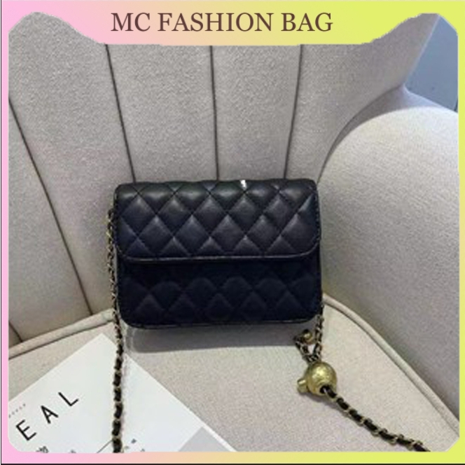 Simple Fashion All-Match Shoulder Bag Mini Chain Bag Messenger Bag Golden Ball Small Bag